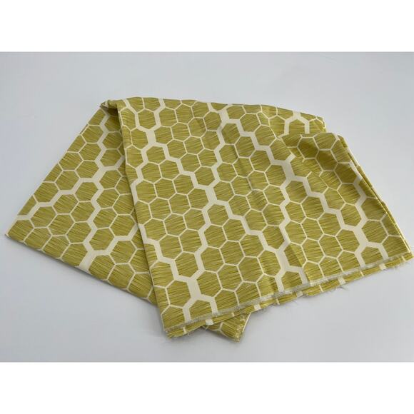 Joel Dewberry Bungalow Hive Fabric Approx 1.5 Yards 55" Wide Yellow/Green - Picture 1 of 4
